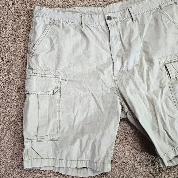 Levis Ripstop Cargo Shorts Mens W42 Khaki Beige Utility 9" Inseam READ - Picture 6 of 12